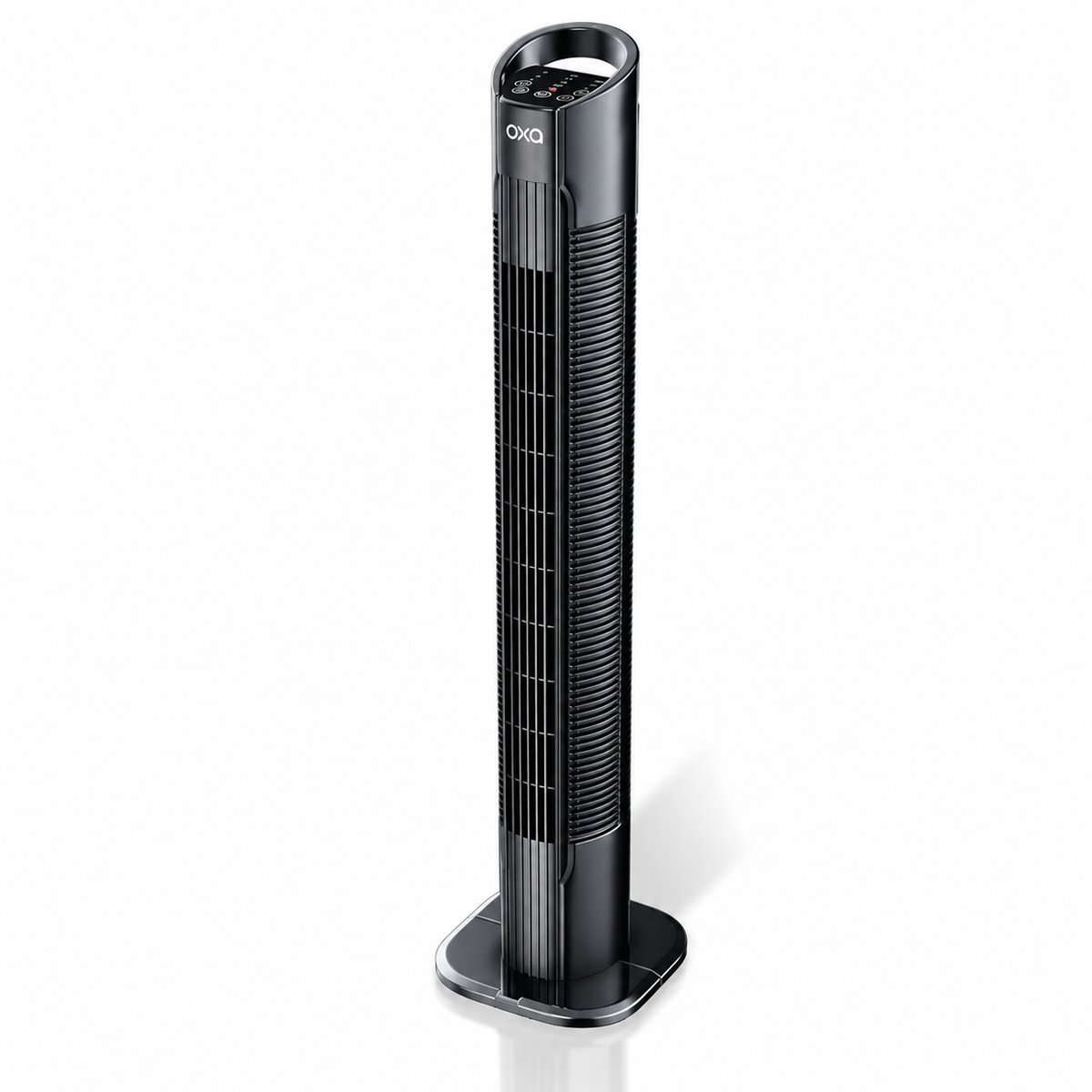Oxa Tower Fan in black, full view
